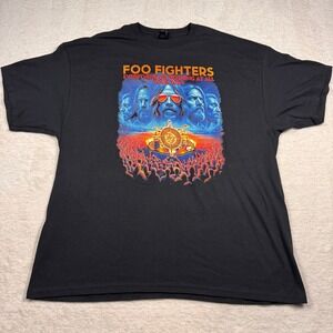 Foo Fighters Everything Or Nothing At All Tour 2024 Black T-Shirt Mens 2XL